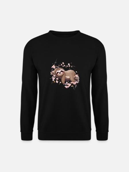 Lustiges Faultier Relax für Kinder - Unisex Pullover - Schwarz