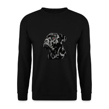 Cane Corso für einen Cane Corso Besitzer - Unisex Pullover - Schwarz - Vorne - Alina (178cm) & Michal (187cm)