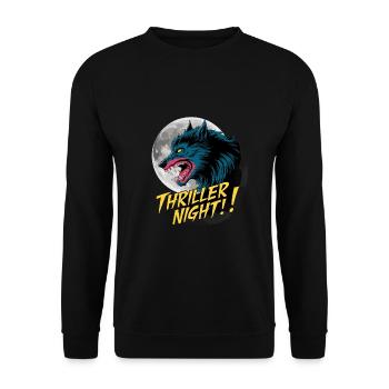 Werwolf für einen Werwolf Fan - Unisex Pullover - Schwarz - Vorne - Alina (178cm) & Michal (187cm)