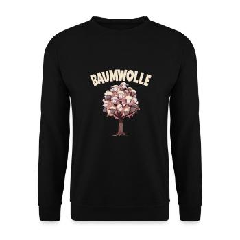Baumwolle Schafe für einen Schafliebhaber - Unisex Pullover - Schwarz - Vorne - Alina (178cm) & Michal (187cm)