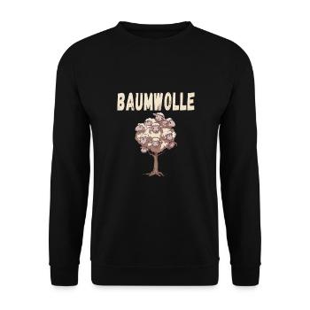 Baumwolle Schafe für einen Schafliebhaber - Unisex Pullover - Schwarz - Vorne - Alina (178cm) & Michal (187cm)