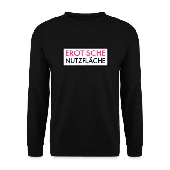 Erotische Nutzfläche | Erotik | Sex | Pärchen Frau - Unisex Pullover - Schwarz - Vorne - Alina (178cm) & Michal (187cm)