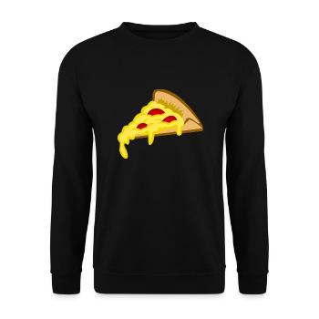 pizza pizzeria food food restaurant62 - Unisex Sweatshirt - black - Front - Alina (178cm) & Michal (187cm)