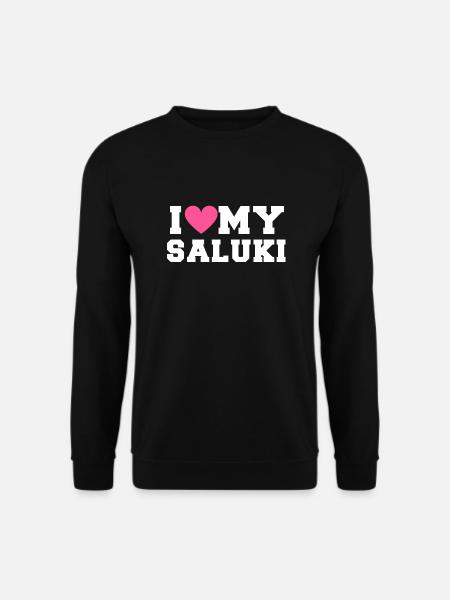 I love my Saluki - Unisex Pullover - Schwarz