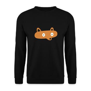 renard - Sweat-shirt Unisexe - noir - Devant - Alina (178cm) & Michal (187cm)