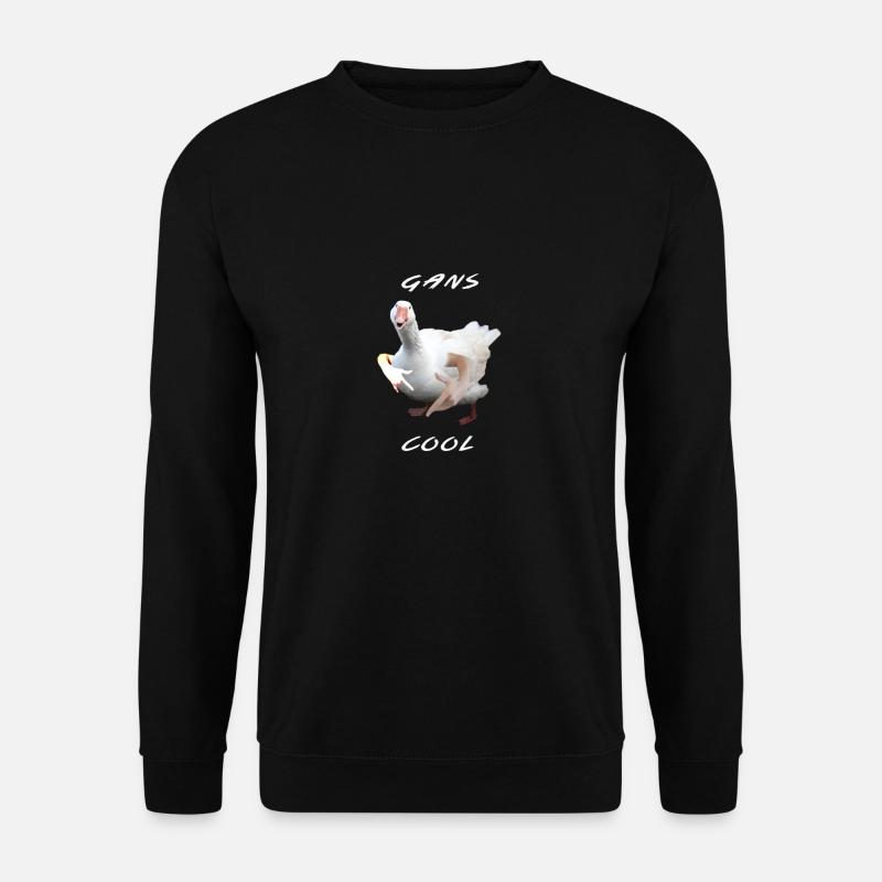 Gans cool, lustiges Meme design - Unisex Pullover - Schwarz