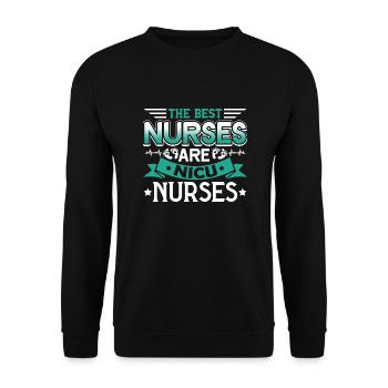 Nicu Nurse The Best Nurses Are Nicu Nurses - Unisex Sweatshirt - black - Front - Alina (178cm) & Michal (187cm)