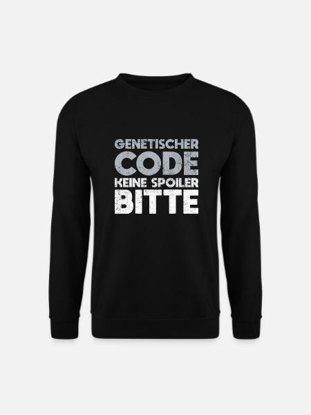 Genetischer Code, Keine Spoiler Bitte - Unisex Pullover - Schwarz