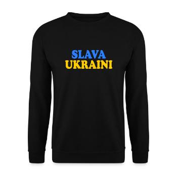 Ukraine - Unisex Sweatshirt - black - Front - Alina (178cm) & Michal (187cm)