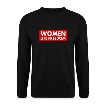 Women life freedom - Unisex Sweatshirt - black - Front - Alina (178cm) & Michal (187cm)