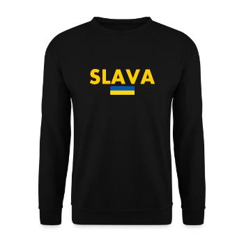 Ukraine - Unisex Sweatshirt - black - Front - Alina (178cm) & Michal (187cm)