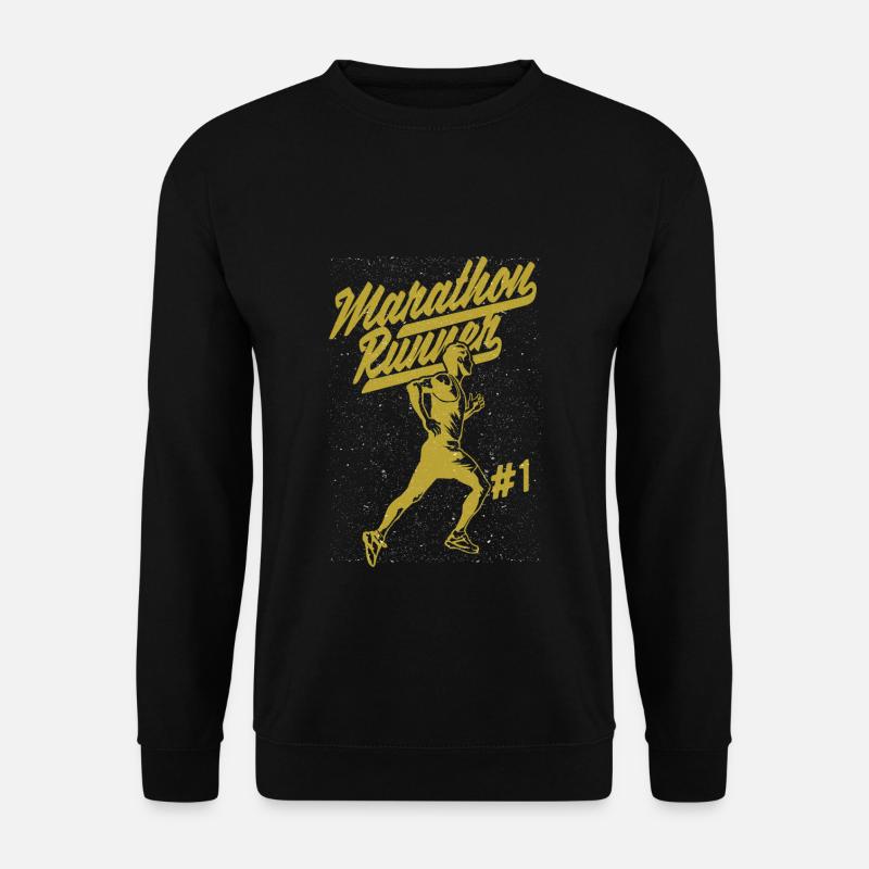 Marathonläufer - Unisex Pullover - Schwarz
