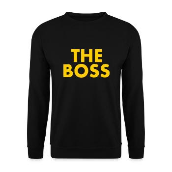 The boss - Sweat-shirt Unisexe - noir - Devant - Alina (178cm) & Michal (187cm)