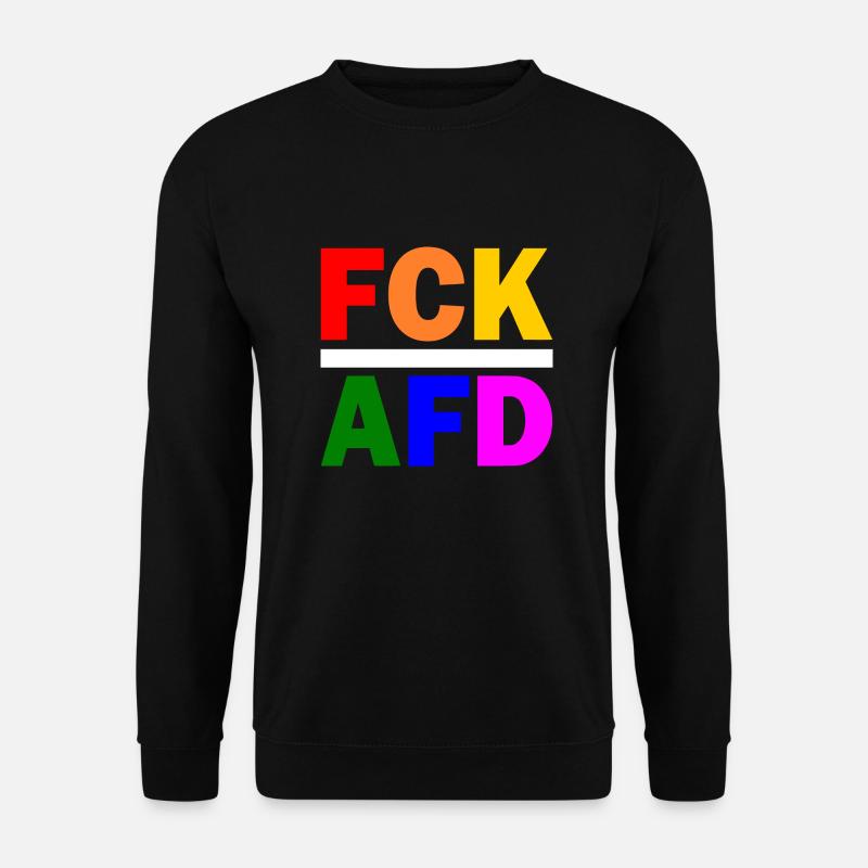 Fck afd - Unisex Pullover - Schwarz