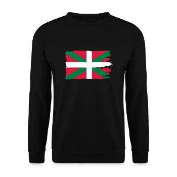ikurriña - Unisex Pullover - Schwarz - Vorne - Alina (178cm) & Michal (187cm)