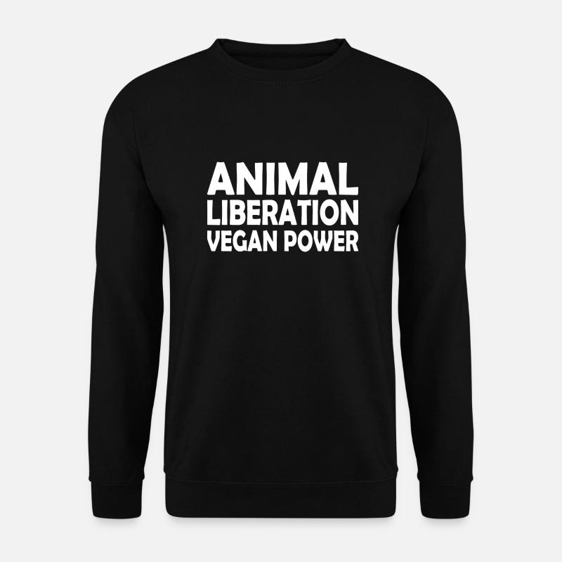 animal liberation Vegan power - Unisex Pullover - Schwarz