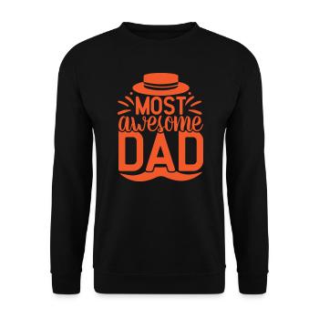 Größter Vater - Vatertag - Unisex Pullover - Schwarz - Vorne - Alina (178cm) & Michal (187cm)