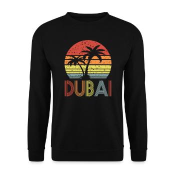 Dubai - Unisex Pullover - Schwarz - Vorne - Alina (178cm) & Michal (187cm)