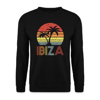 Ibiza - Sweat-shirt Unisexe - noir - Devant - Alina (178cm) & Michal (187cm)