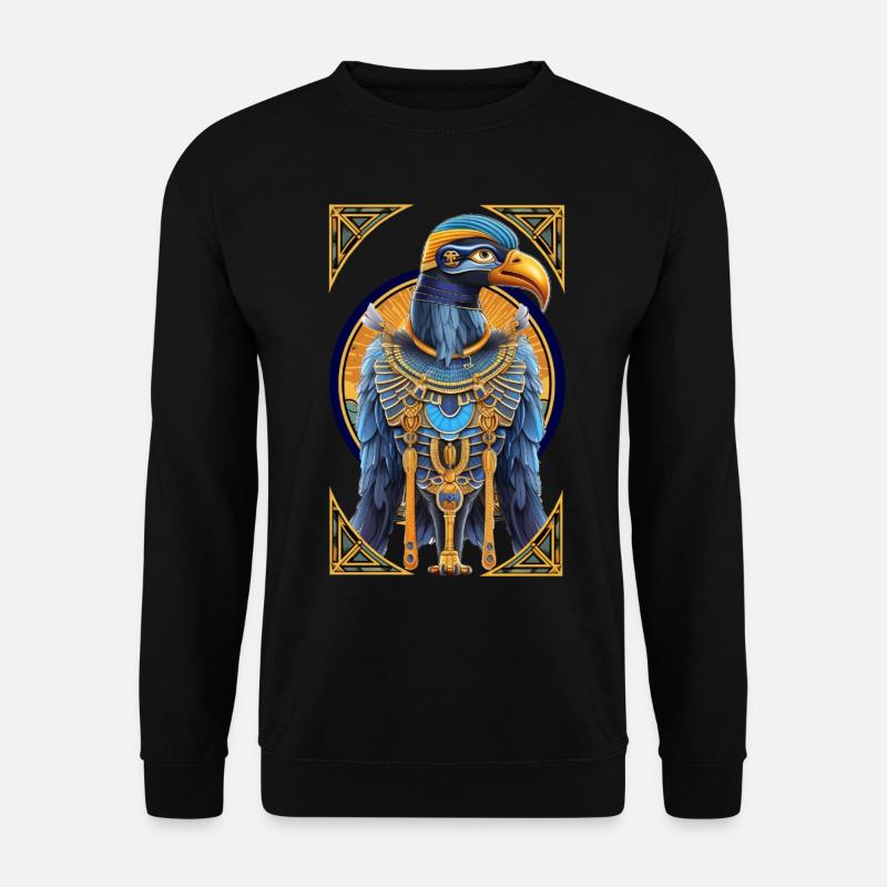 Ägyptischer Horus - Unisex Pullover - Schwarz