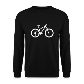 Wheel 2 white - Unisex Sweatshirt - black - Front - Alina (178cm) & Michal (187cm)