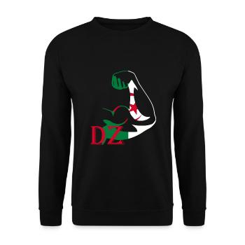 Algérie en force - Sweat-shirt Unisexe - noir - Devant - Alina (178cm) & Michal (187cm)