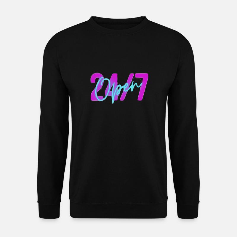 24/7 - Sweat-shirt Unisexe - noir