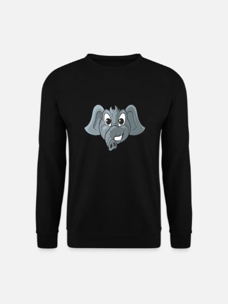 Cute elephant - Unisex Sweatshirt - black
