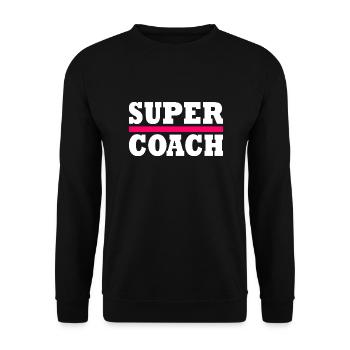 coach - Unisex Sweatshirt - black - Front - Alina (178cm) & Michal (187cm)