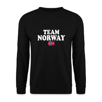 Team norway - Unisex Sweatshirt - black - Front - Alina (178cm) & Michal (187cm)