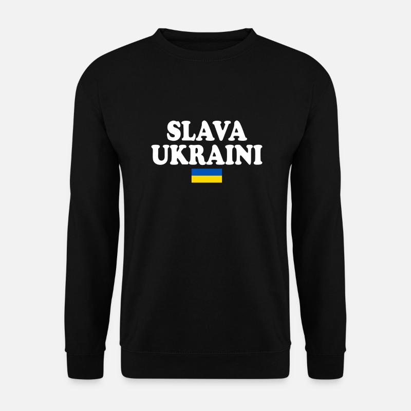 Slava ukraini - Unisex Pullover - Schwarz