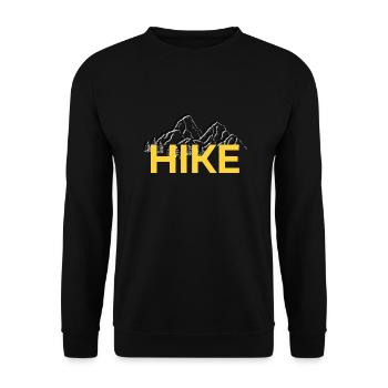 Wandern ist Leidenschaft - Unisex Pullover - Schwarz - Vorne - Alina (178cm) & Michal (187cm)