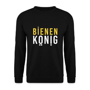Bienenkönig Imker bee Volk Honig - Unisex Pullover - Schwarz - Vorne - Alina (178cm) & Michal (187cm)