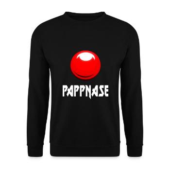 PAPPNASE - Unisex Pullover - Schwarz - Vorne - Alina (178cm) & Michal (187cm)