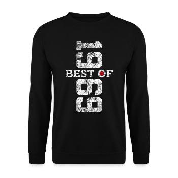 57TH BIRTHDAY BEST OF 1969 - Unisex Sweatshirt - black - Front - Alina (178cm) & Michal (187cm)