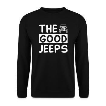 Les bonnes jeeps - Sweat-shirt Unisexe - noir - Devant - Alina (178cm) & Michal (187cm)