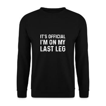 C’est officiel, je suis à bout de souffle amputé - Sweat-shirt Unisexe - noir - Devant - Alina (178cm) & Michal (187cm)
