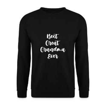 Beste Urgroßmutter aller Zeiten Süß - Unisex Pullover - Schwarz - Vorne - Alina (178cm) & Michal (187cm)