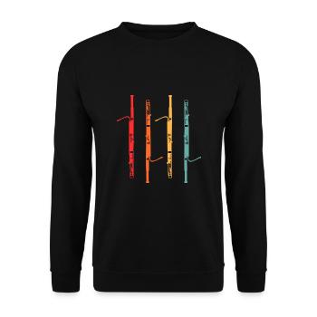 Fagott musique orchestre cadeau de fagottist - Sweat-shirt Unisexe - noir - Devant - Alina (178cm) & Michal (187cm)