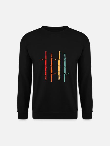 Fagott Musik Orchester Fagottist Geschenk - Unisex Pullover - Schwarz