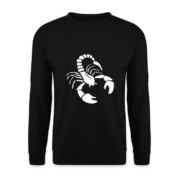 Skorpion - Unisex Pullover - Schwarz - Vorne - Alina (178cm) & Michal (187cm)