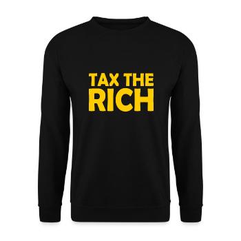 Tax the rich - Sweat-shirt Unisexe - noir - Devant - Alina (178cm) & Michal (187cm)