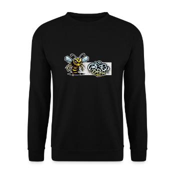 Abeille CUT BG BEESCREW NOUVEAU 2023 - Sweat-shirt Unisexe - noir - Devant - Alina (178cm) & Michal (187cm)