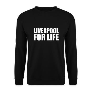 Liverpool - Unisex Pullover - Schwarz - Vorne - Alina (178cm) & Michal (187cm)