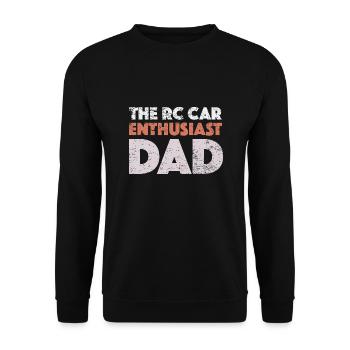 The RC Car Enthusiast Dad - Unisex Sweatshirt - black - Front - Alina (178cm) & Michal (187cm)