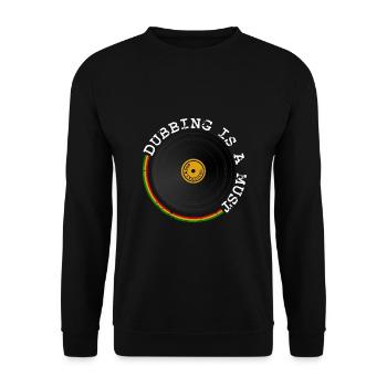 Dubbing - Unisex Sweatshirt - black - Front - Alina (178cm) & Michal (187cm)