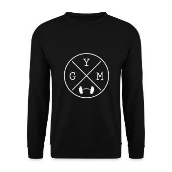 Fitness Gym - Unisex Pullover - Schwarz - Vorne - Alina (178cm) & Michal (187cm)