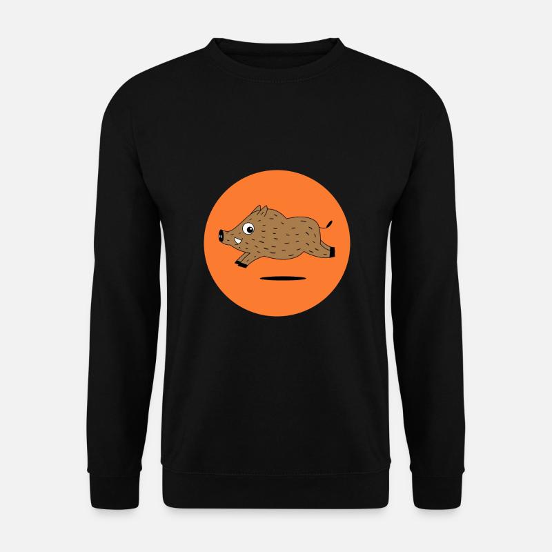 hunting hunted wild boar hunter - Unisex Sweatshirt - black
