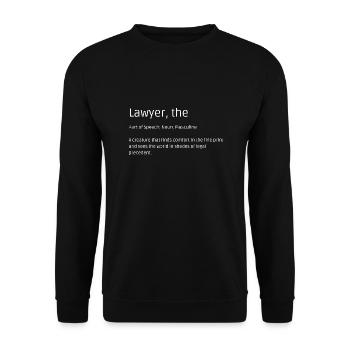 T-shirt d’avocat - Humour pour les experts juridiques - Sweat-shirt Unisexe - noir - Devant - Alina (178cm) & Michal (187cm)