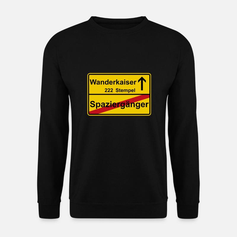 Harzer Wanderkaiser Siegel Geschenkidee Wanderung - Unisex Pullover - Schwarz
